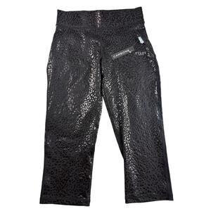 Pilot Carbone Black Leopard Print Leggings - Size Small